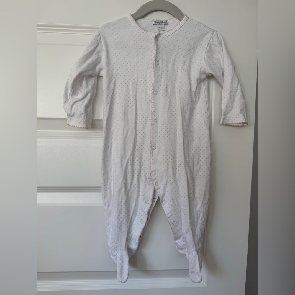 Kissy Kissy Light Pink Dotted Footie